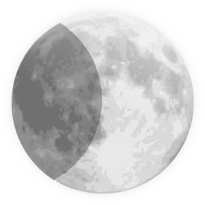 First_ Quarter_ Moon_ Phase_ Illustration PNG image
