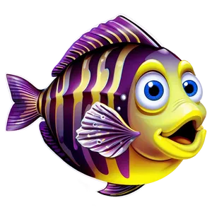 Fish Cartoon Character Transparent PNG Tbf80 PNG