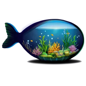 Fishbowl Silhouette PNG Gns