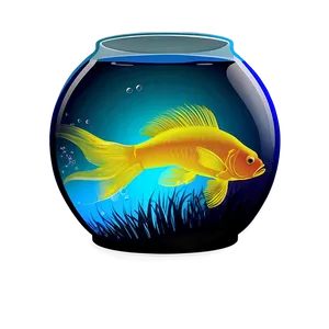 Fishbowl Silhouette PNG Rlm