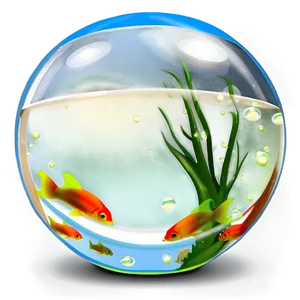 Fishbowl With Bubbles Png 06212024 PNG image