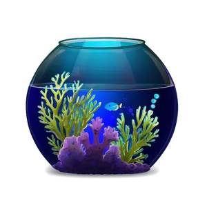 Fishbowl With Coral PNG 87
