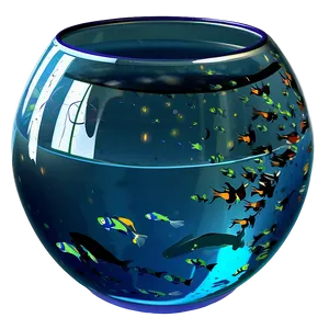 Fishbowl With Decoration PNG 06212024