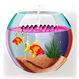 Fishbowl With Decoration PNG 66