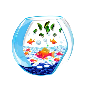 Fishbowl With Fish Food Png Fpn PNG image