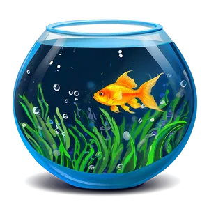 Fishbowl With Goldfish PNG 06212024