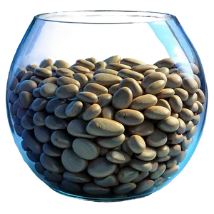 Fishbowl With Pebbles Png 3 PNG image