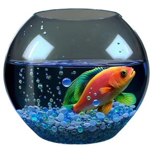 Fishbowl With Pebbles Png Dwj PNG image