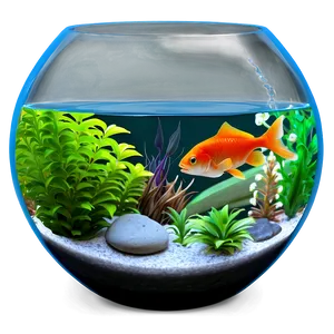 Fishbowl With Plant Png Jts62 PNG image