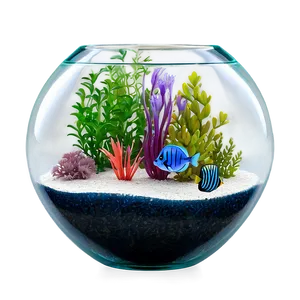 Fishbowl With Sea Plants PNG 2 PNG