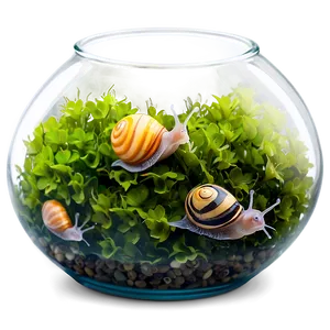 Fishbowl With Snails PNG Bvg37 PNG