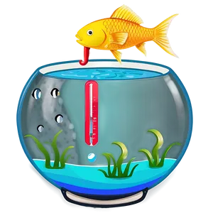 Fishbowl With Thermometer PNG 8