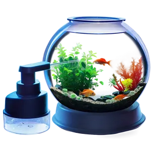 Fishbowl With Water Change Equipment PNG 06212024 PNG