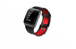 Fitness Tracker Displaying Heart Rateand Blood Pressure PNG image