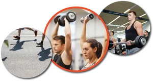 Fitness Training Collage