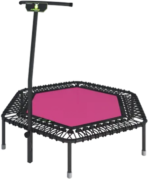 Fitness Trampoline With Handlebar PNG image