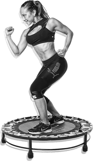 Fitness Trampoline Workout PNG image