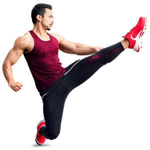 Fitness Workout Kick Png 05232024 PNG image