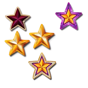 Five Gold Stars Emblem Png 05252024 PNG image