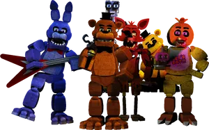 Five Nightsat Freddys Group PNG image
