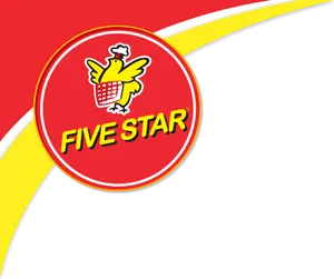 Five Star Logo Graphic PNG image