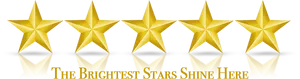 Five Star Rating Golden Excellence PNG image