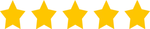 Five Star Rating Graphic PNG image
