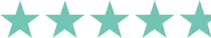 Five Star Rating Graphic PNG image