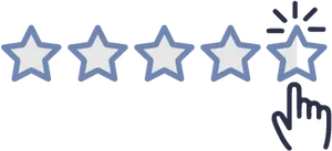 Five Star Rating Selection PNG