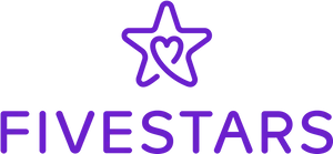 Five Stars Logo Purpleand Blue PNG image