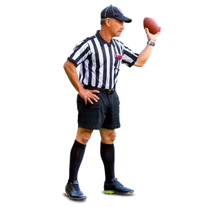 Flag Football Referee PNG 06202024