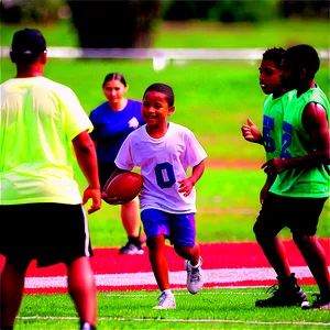 Flag Football Training Session PNG Rse