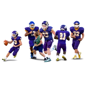Flag Football Victory Celebration PNG Fck