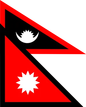 Flag_of_ Nepal_ Graphic PNG image