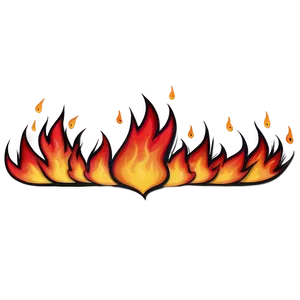 Flame Border C PNG image