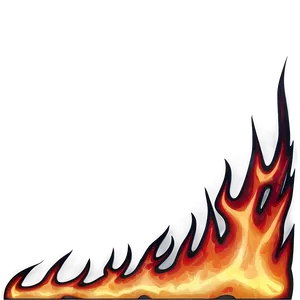 Flame Border PNG 05042024