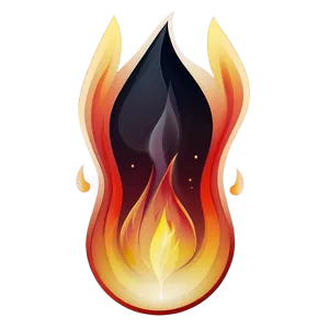 Flame Emoji Art Png 05042024 PNG image