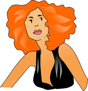 Flame Haired Animated Beauty