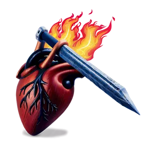 Flame Heart PNG Wgb19