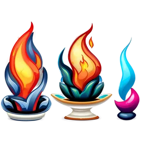 Flame Icon Set PNG Xle