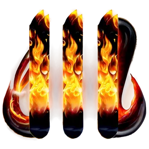 Flame Letter PNG 39