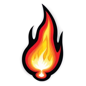 Flame Outline PNG 77