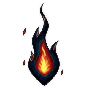 Flame Pattern PNG Nfn