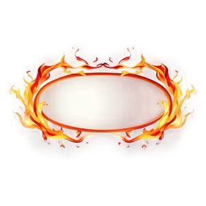 Flame Ribbon Border PNG Lgy62 PNG