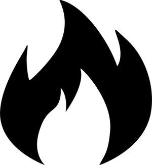 Flame Silhouette Graphic