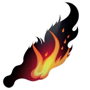 Flame Silhouette PNG 05042024