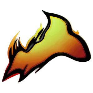 Flame Silhouette PNG 93