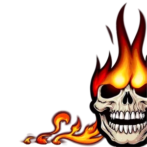 Flame Skull PNG Cgr