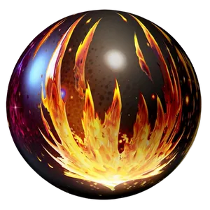 Flame Sphere PNG 05042024