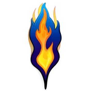 Flame Sticker PNG 05042024